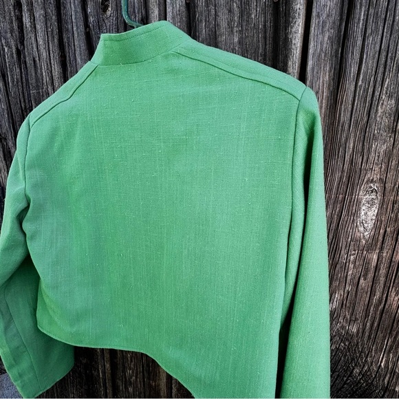 Vintage Lanz Originals Kelly Green Bolero Jacket Size M - Picture 10 of 11